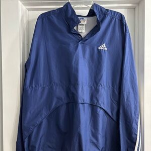 Vintage Adidas Navy Blue Windbreaker
